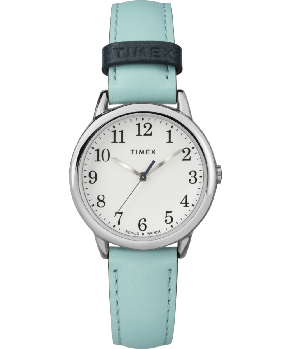 Timex Easy Reader Color Pop 38mm Leather Strap Watch