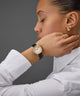 TW2R63300 Easy Reader 30mm Leather Strap Watch Primary Wrist Image