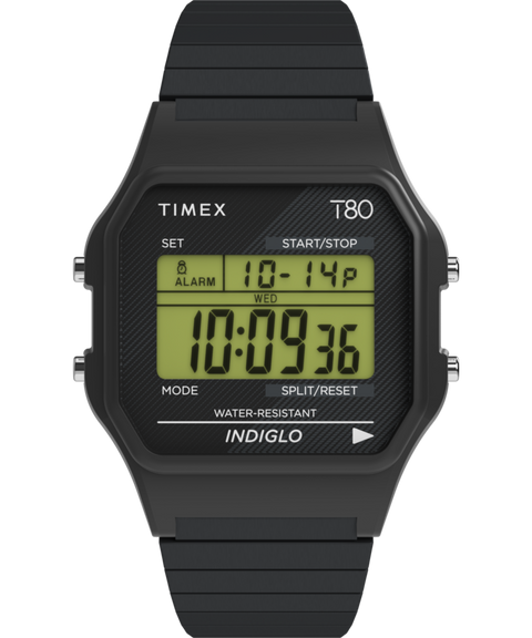 Timex T80 34mm Stainless Steel Expansion Band Watch