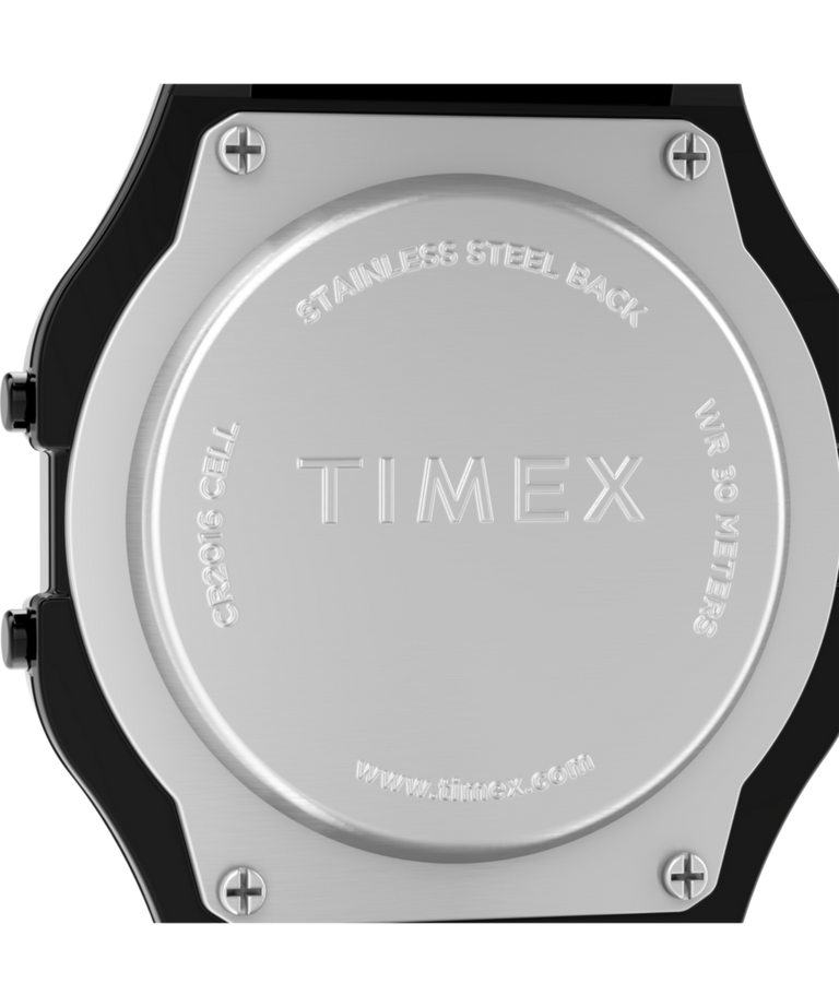 TW2R67000 Timex T80 34mm Stainless Steel Expansion Band Watch Caseback Image