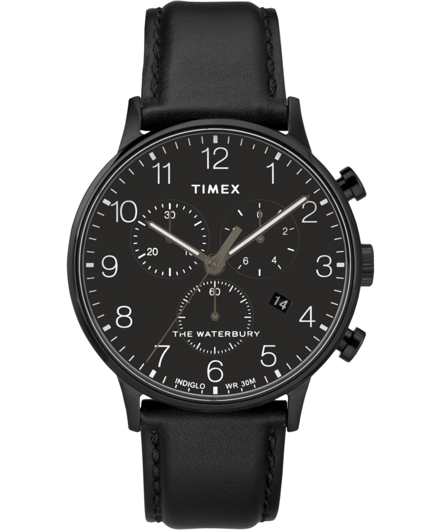 TW2R71800 Waterbury Classic Chronograph 40mm Leather Strap Watch Primary Image