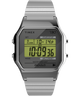 Imagen principal del reloj Timex T80 de 34 mm con correa elástica de acero inoxidable TW2R79100