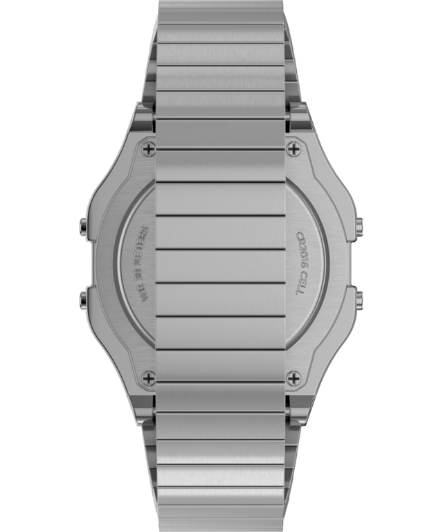 Imagen de la correa extensible de acero inoxidable de 34 mm para reloj Timex T80 TW2R79100