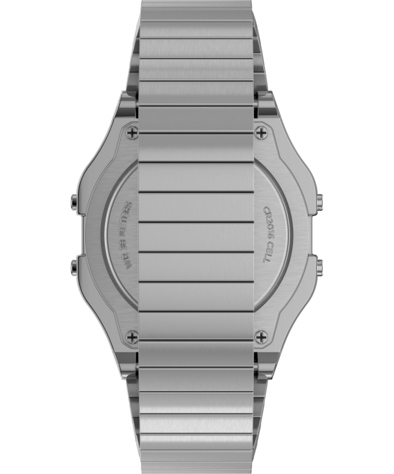 Imagen de la correa extensible de acero inoxidable de 34 mm para reloj Timex T80 TW2R79100