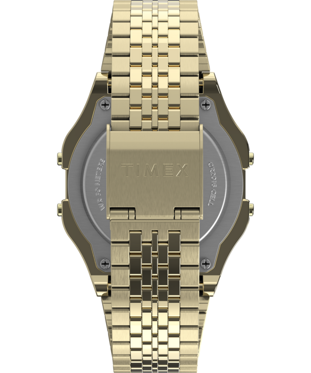 Imagen de la correa del reloj con brazalete de acero inoxidable Timex T80 de 34 mm TW2R79200