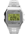 Imagen principal del reloj con brazalete de acero inoxidable Timex T80 de 34 mm TW2R79300