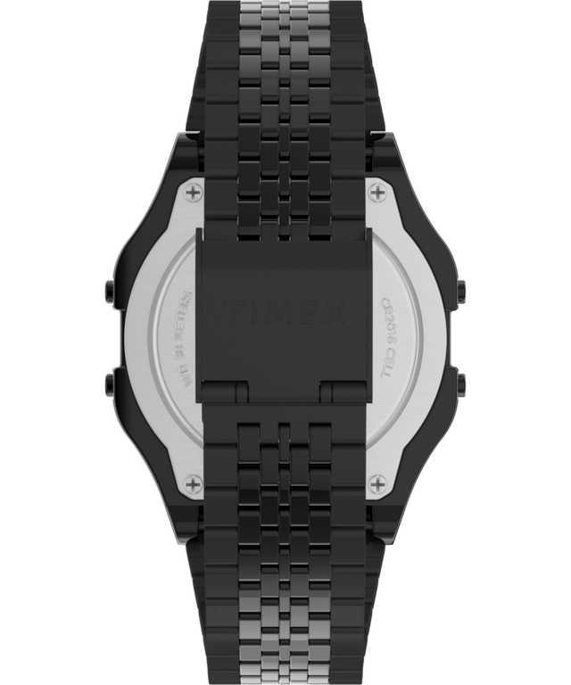 Imagen de la correa del reloj con brazalete de acero inoxidable Timex T80 de 34 mm TW2R79400