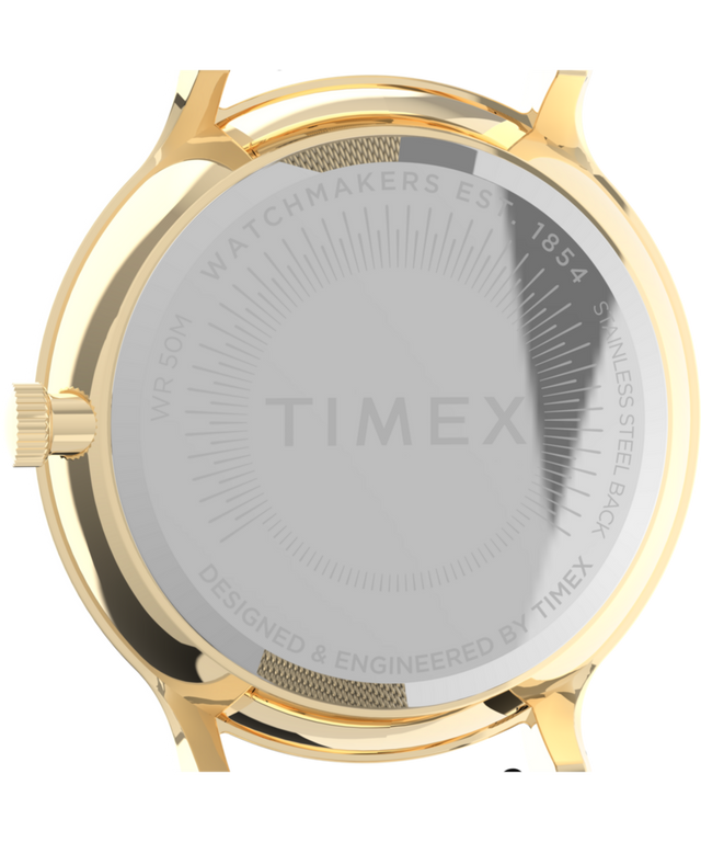 TW2T74600 Transcend™ Multifunction 38mm Stainless Steel Mesh Band Watch Caseback Image