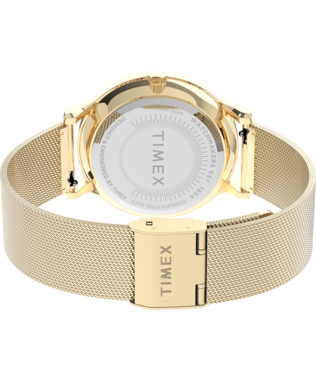 TW2T74600 Transcend™ Multifunction 38mm Stainless Steel Mesh Band Watch Caseback with Attachment Image