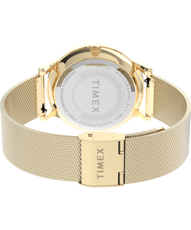 TW2T74600 Transcend™ Multifunction 38mm Stainless Steel Mesh Band Watch Caseback with Attachment Image