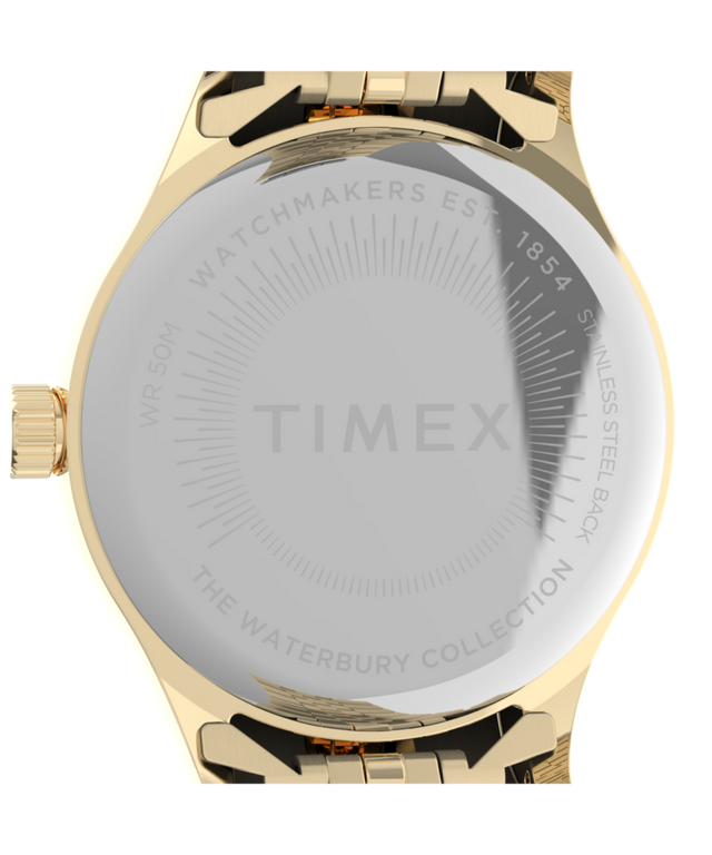 TW2T74800 Waterbury Traditional 34mm Stainless Steel Bracelet Watch Caseback Image