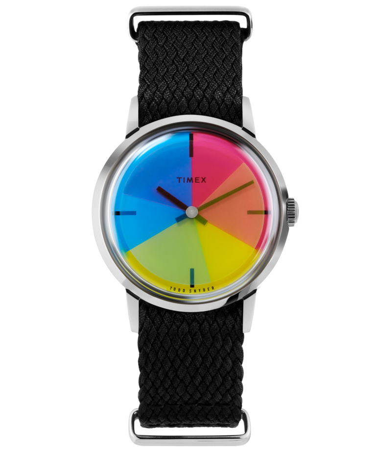 TW2T83100 Timex x Todd Snyder Marlin Hand-Wound 1969 Color Flicks Reissue Primary Image