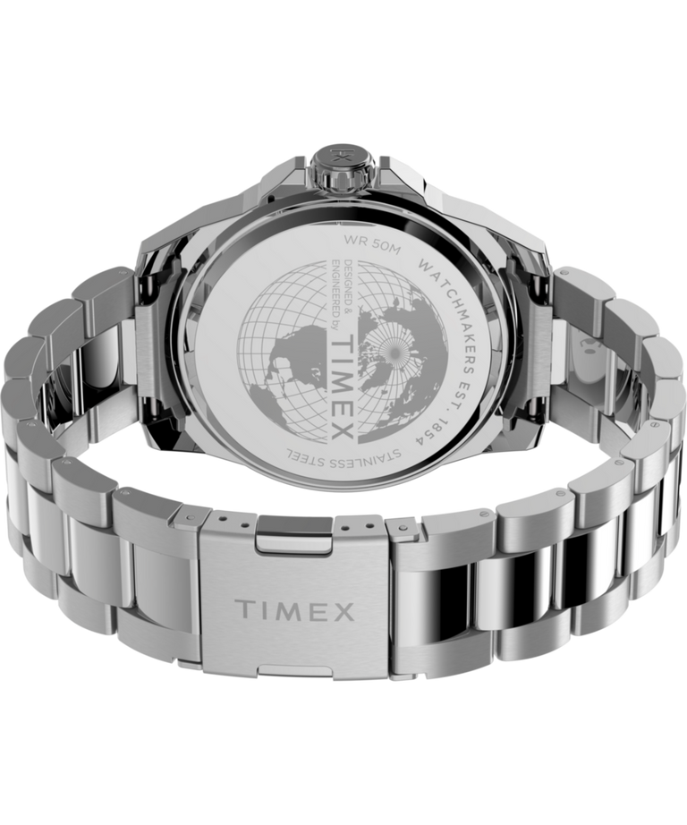 TW2U14700 Essex Avenue 44mm Stainless Steel Bracelet Watch Caseback with Attachment Image