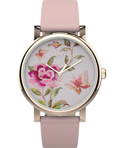 TW2U19300 Full Bloom 38mm Leather Strap Watch Primary Image