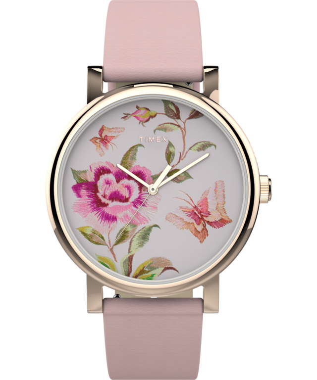 TW2U19300 Full Bloom 38mm Leather Strap Watch Primary Image