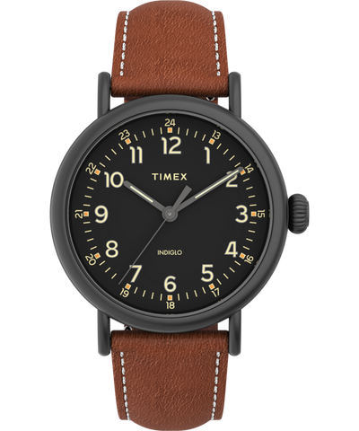 TW2U58600 Timex Standard 40mm Leather Strap Watch Primary Image