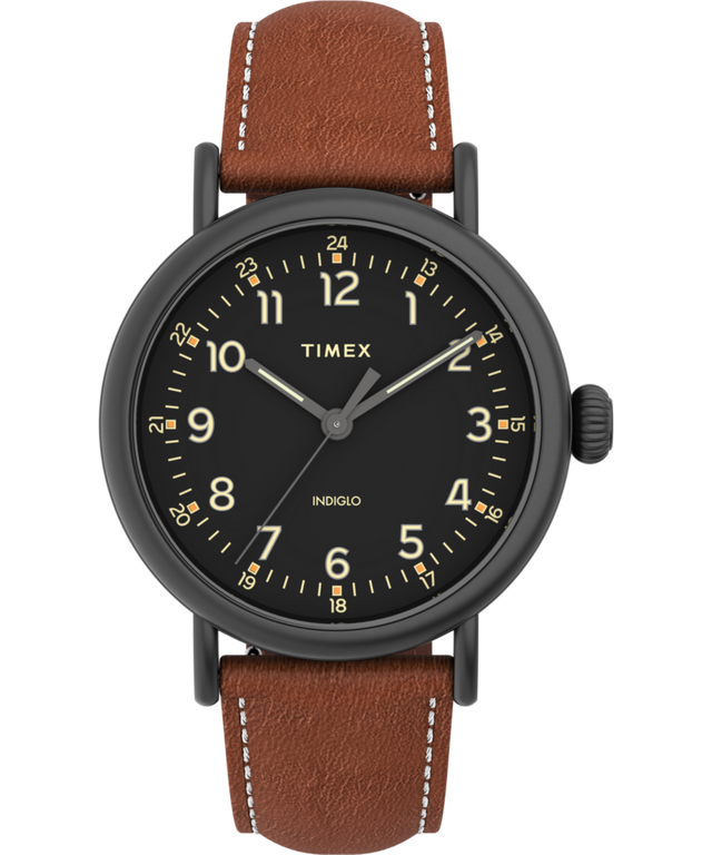 TW2U58600 Timex Standard 40mm Leather Strap Watch Primary Image