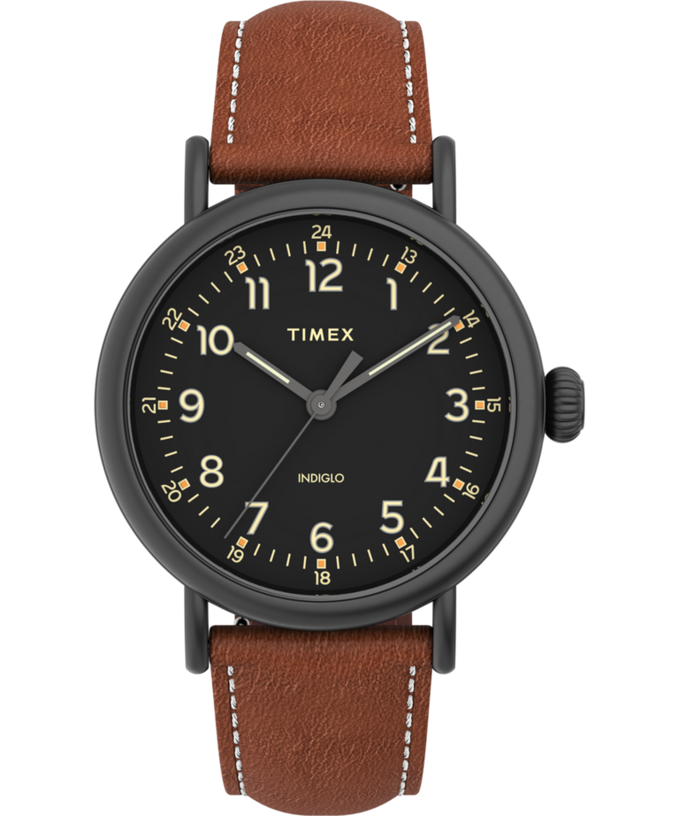 TW2U58600 Timex Standard 40mm Leather Strap Watch Primary Image