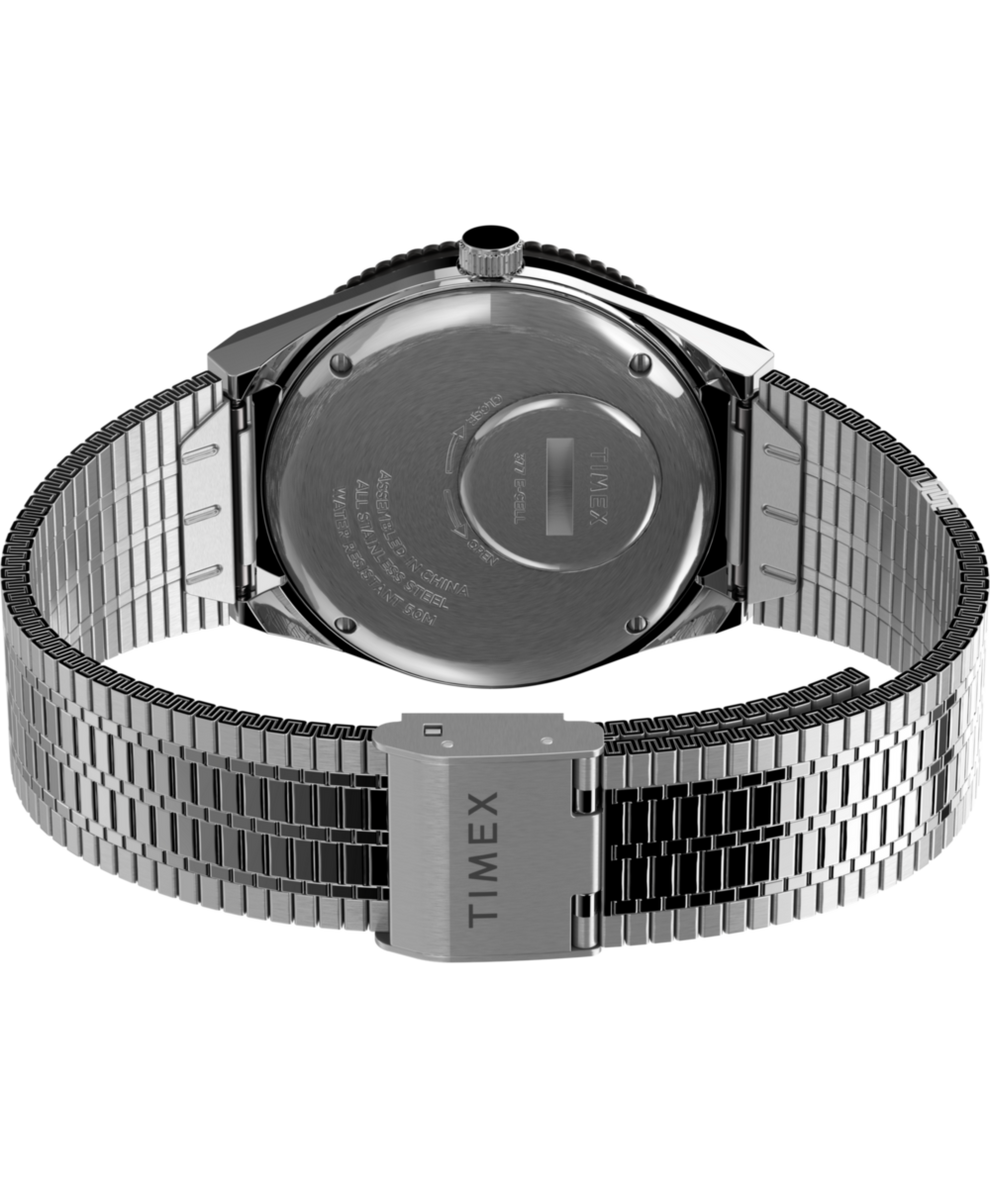 TW2U61000 Q Timex Reissue 38mm Stainless Steel Bracelet Watch Caseback with Attachment Image