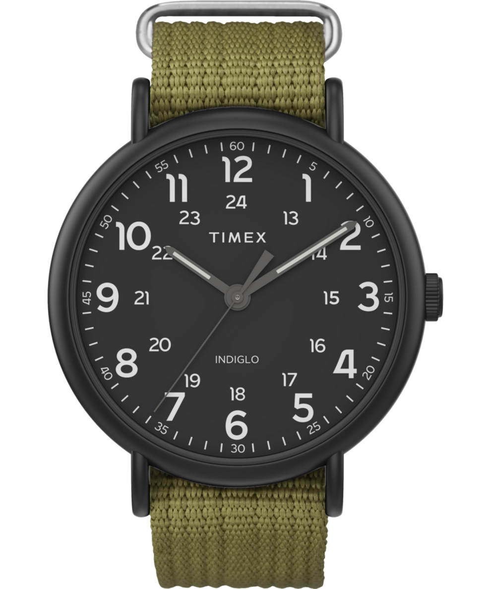 TW2U68200 Timex Weekender® XL 43mm Leather Strap Watch Primary Image