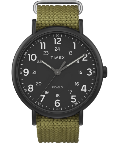 TW2U68200 Timex Weekender® XL 43mm Leather Strap Watch Primary Image