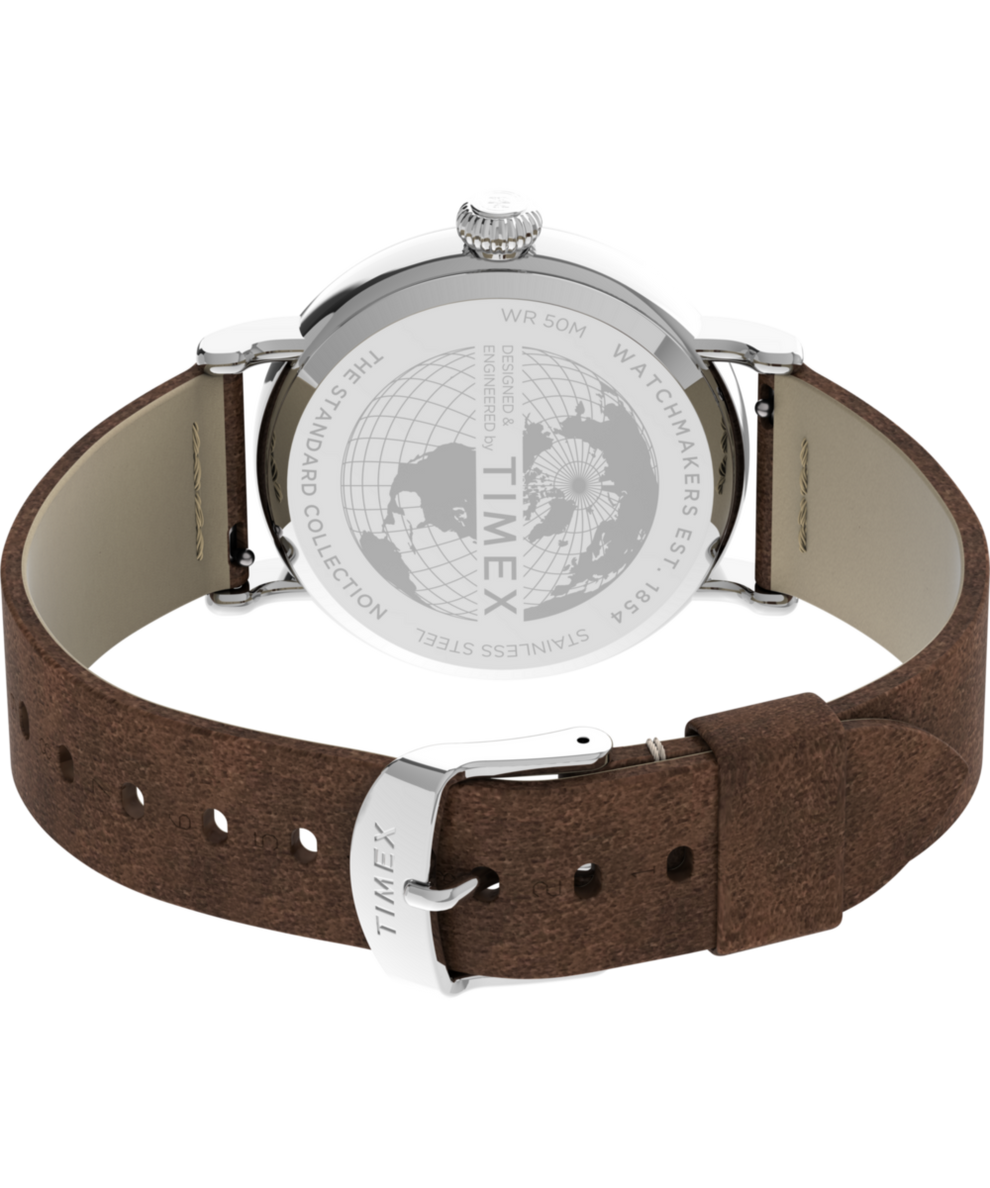 TW2U86200 Timex Standard x Peanuts Featuring Snoopy Autumn Caseback with Attachment Image
