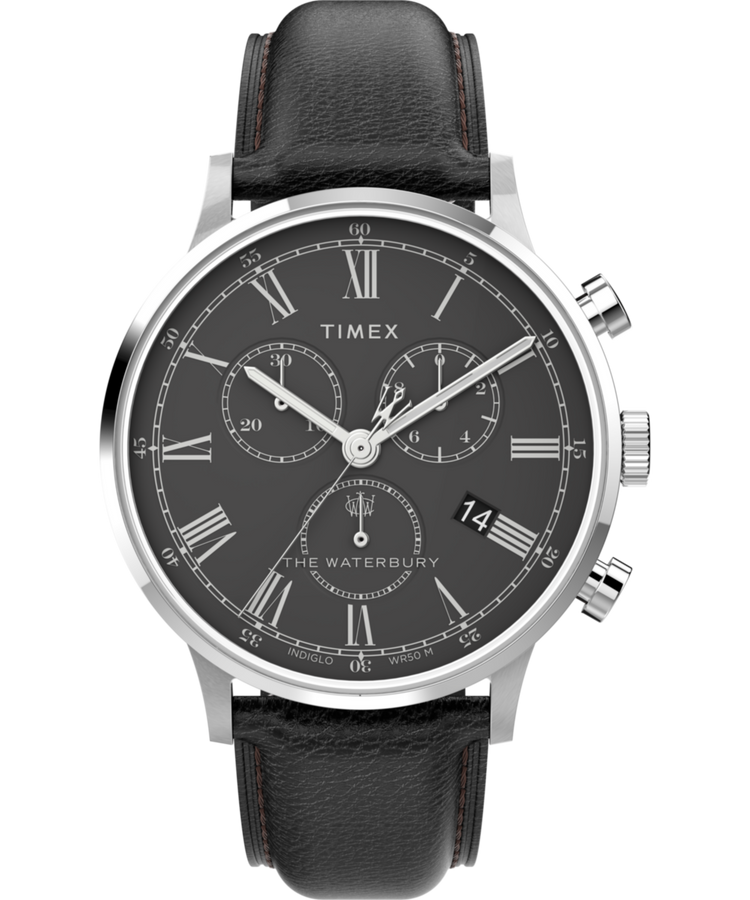 TW2U88300 Reloj Waterbury Classic Chronograph de 40 mm con correa de piel. Imagen principal