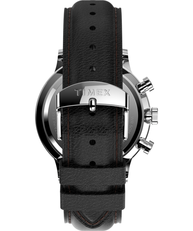 TW2U88300 Waterbury Classic Chronograph de 40 mm con correa de piel. Imagen de la correa del reloj
