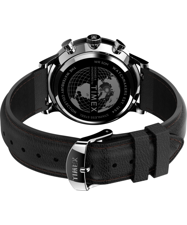 TW2U88300 Reloj Waterbury Classic Chronograph de 40 mm con correa de piel: imagen del fondo de la caja con accesorio