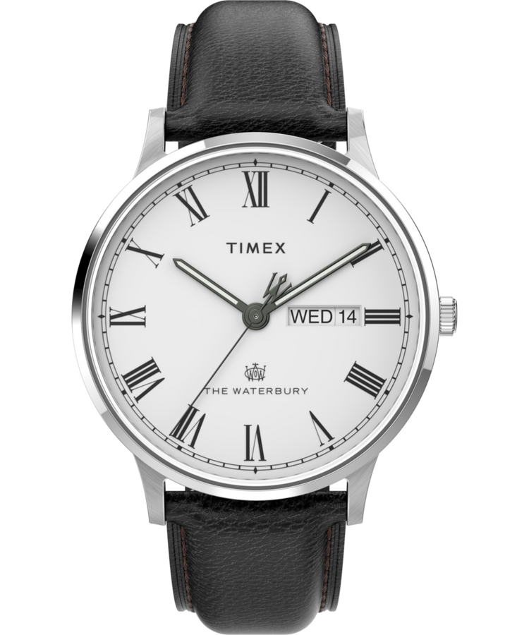 TW2U88400 Waterbury Classic Day/Date, reloj de 40 mm con correa de piel. Imagen principal