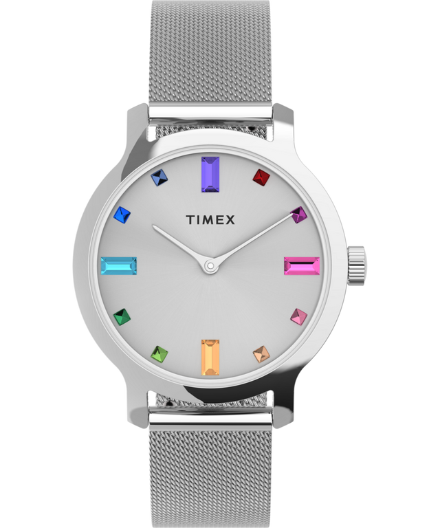 TW2U92900 Reloj Transcend™ con correa de malla de acero inoxidable de 31 mm — Imagen principal