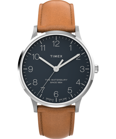 TW2U97200 Waterbury Classic 40mm Leather Strap Watch Primary Image