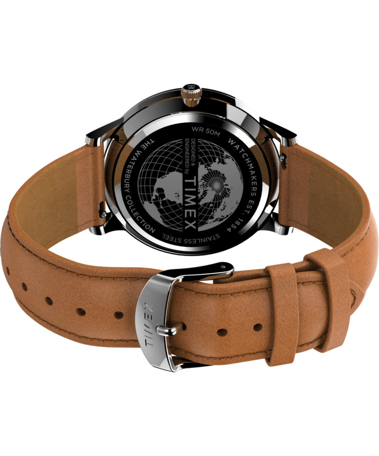 TW2U97200 Waterbury Classic 40mm Leather Strap Watch Caseback with Attachment Image