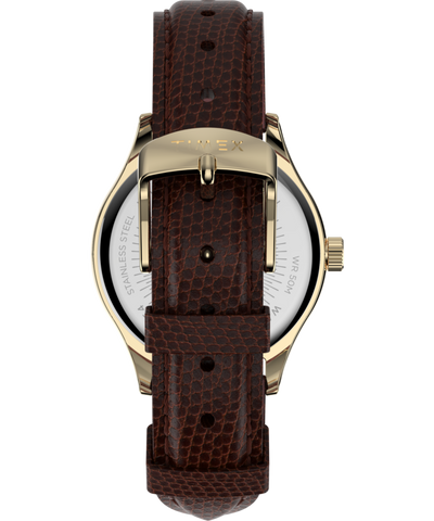 Waterbury Traditional 34mm Leather Strap Watch