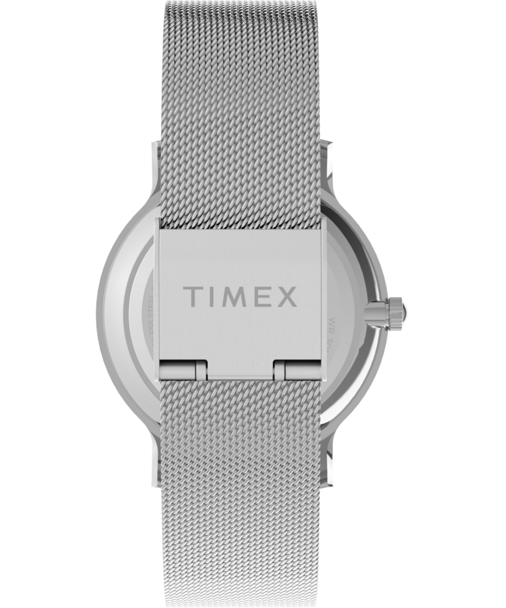 TW2U98200 Transcend™ Floral 34mm Stainless Steel Mesh Band Watch Strap Image