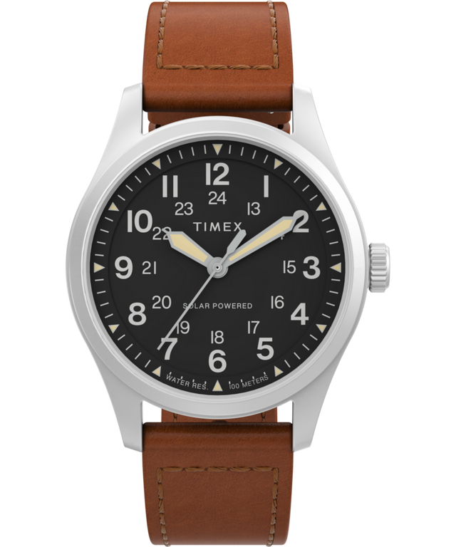 Expedition Field Post Solar 36mm Eco-Friendly Leather Strap Watch Expedition Field Post Solar 36mm Eco-Friendly Leather Strap Watch