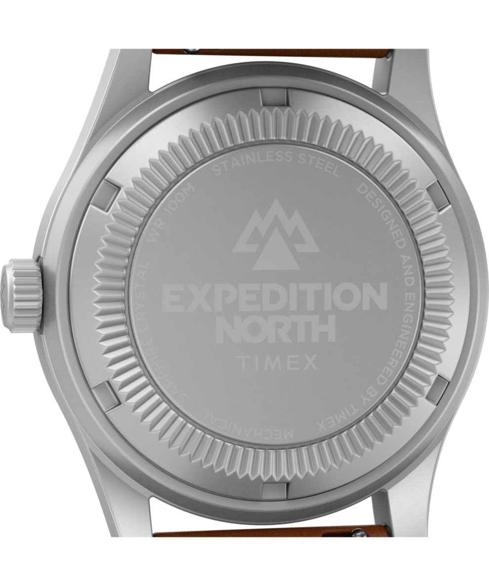 TW2V00700 Expedition North Field Post Mechanical 38mm Eco-Friendly Leather Strap Watch Caseback Image