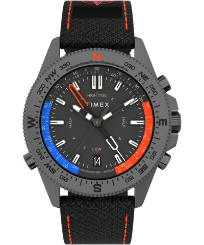 TW2V03900 Reloj Expedition con indicador de marea, temperatura y brújula, de 43 mm, con correa de tejido ecológico. Imagen principal