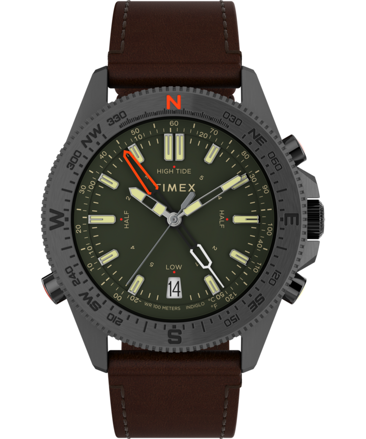 TW2V04000 Expedition Tide-Temp-Compass 43mm Eco-Friendly Leather Strap Watch Primary Image