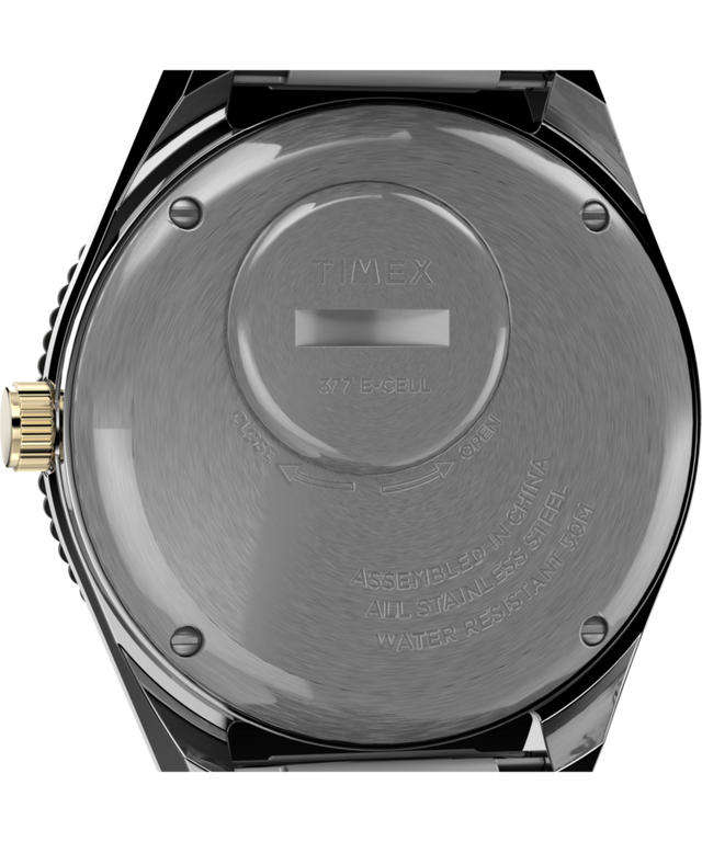TW2V18600 Q Timex Reissue 38mm Stainless Steel Bracelet Watch Caseback Image