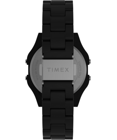 TW2V20000 Timex 80 36mm Glossy Black Resin Bracelet Watch Strap Image