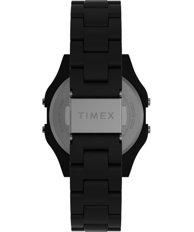 TW2V20000 Timex 80 36mm Glossy Black Resin Bracelet Watch Strap Image