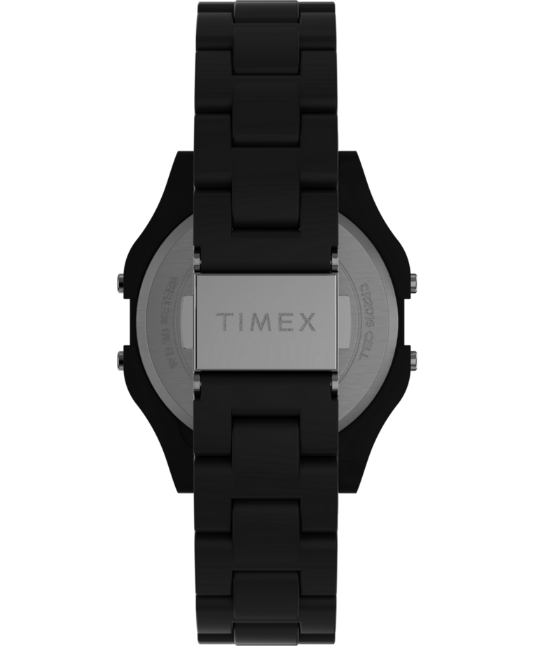 TW2V20000 Timex 80 36mm Glossy Black Resin Bracelet Watch Strap Image