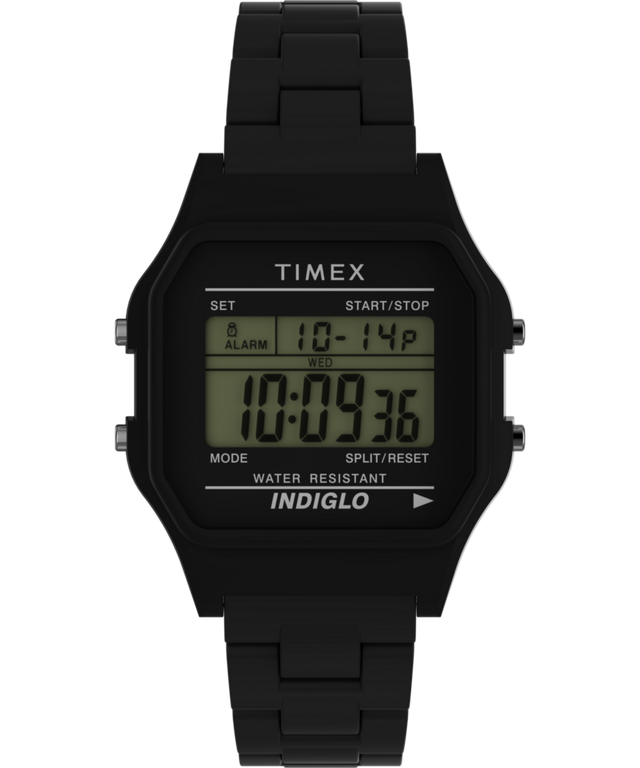 TW2V20000 Timex 80 36mm Glossy Black Resin Bracelet Watch Primary Image