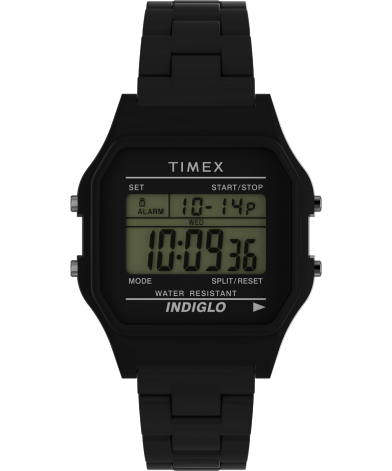 TW2V20000 Timex 80 36mm Glossy Black Resin Bracelet Watch Primary Image