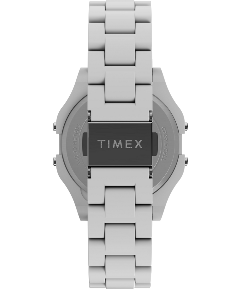 TW2V20100 Timex 80, 36 mm, resina blanca brillante, correa de reloj. Imagen