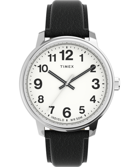 Easy Reader Bold 43mm Leather Strap Watch - TW2V21200 | Timex US