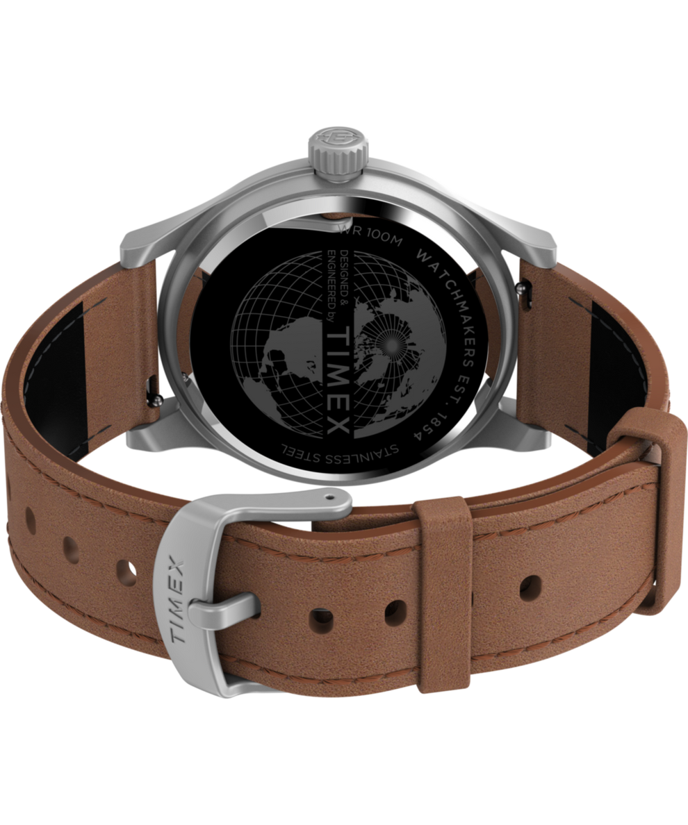 TW2V22600 Expedition Sierra 41mm Leather Strap Watch Caseback with Attachment Image