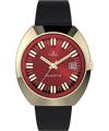 TW2V25400 Q Timex, reedición de 1972, reloj de 39 mm con correa de piel. Imagen principal