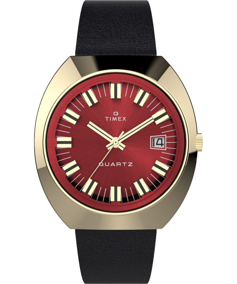 TW2V25400 Q Timex 1972 Reissue 39mm Leather Strap Watch Primary Image